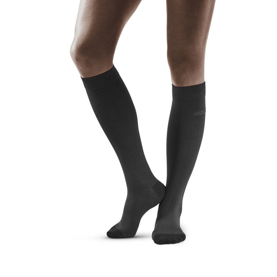 Commuter Tall Compression Socks, Women, Dark Grey