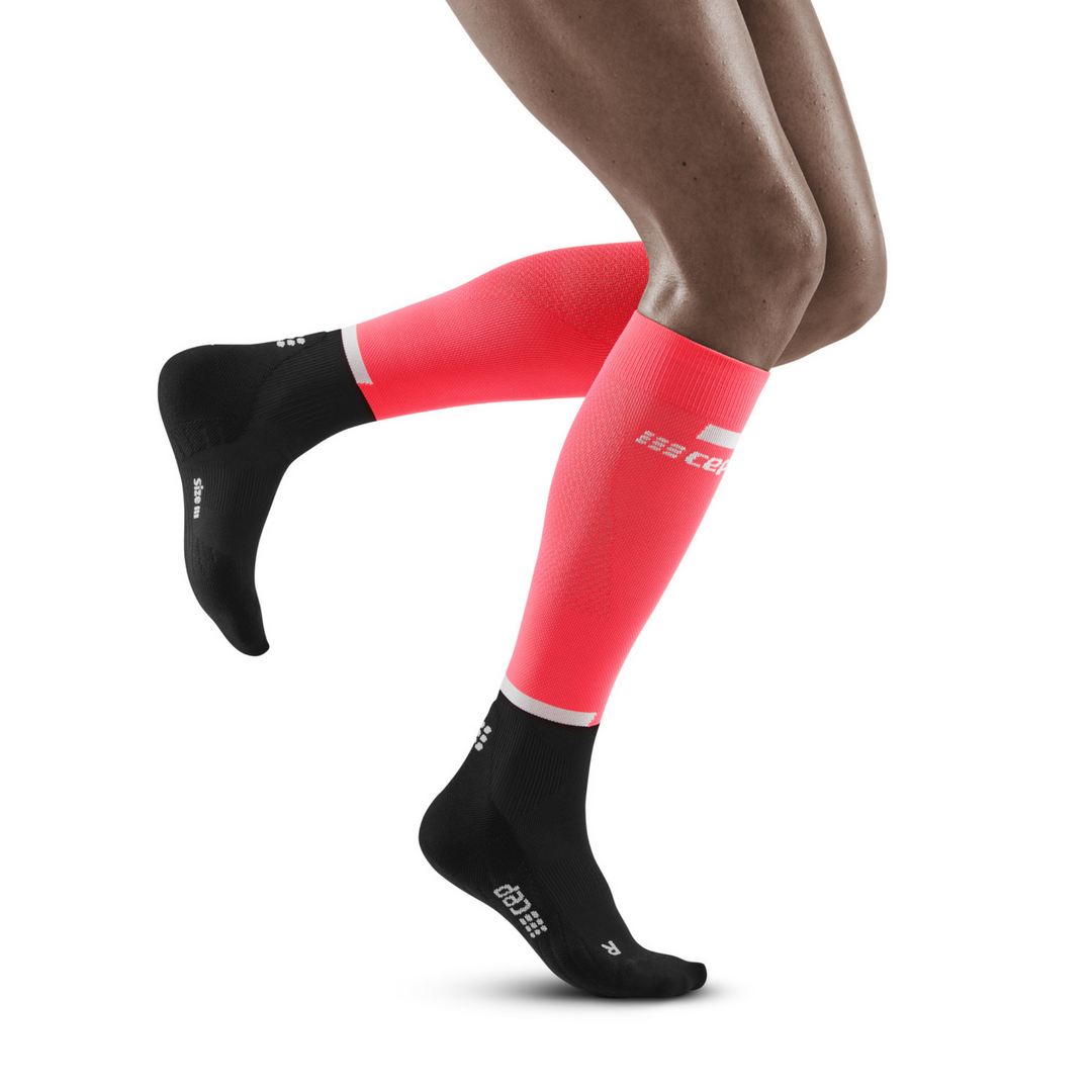 The Run Compression Tall Socks 4.0, Women, Pink/Black