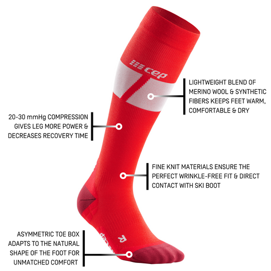 Ski Ultralight Tall Compression Socks, Women
