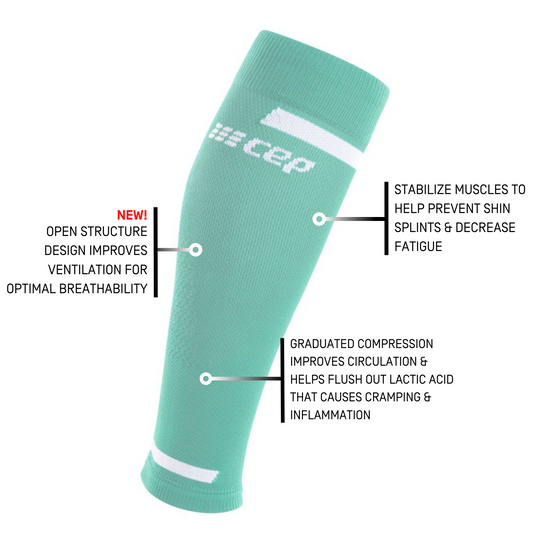 The Run Calf Sleeves 4.0, Men, Ocean
