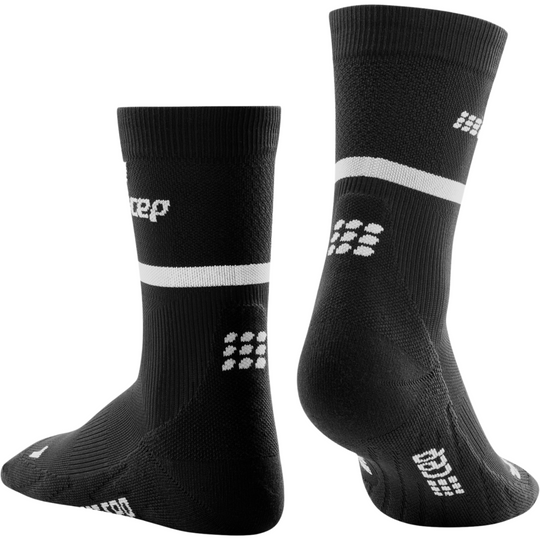 The Run Compression Mid Cut Socks 4.0, Men, Black, Back Alternate View