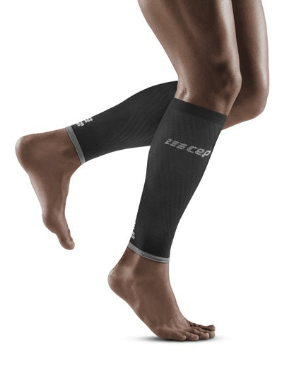 Ultralight Compression Calf Sleeves, Men, Black/Light Grey