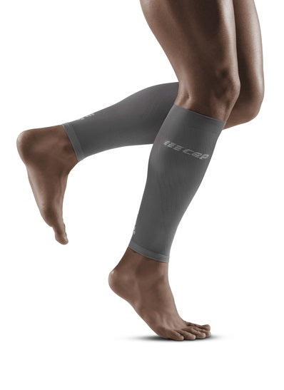 Ultralight Compression Calf Sleeves, Men, Grey/Light Grey