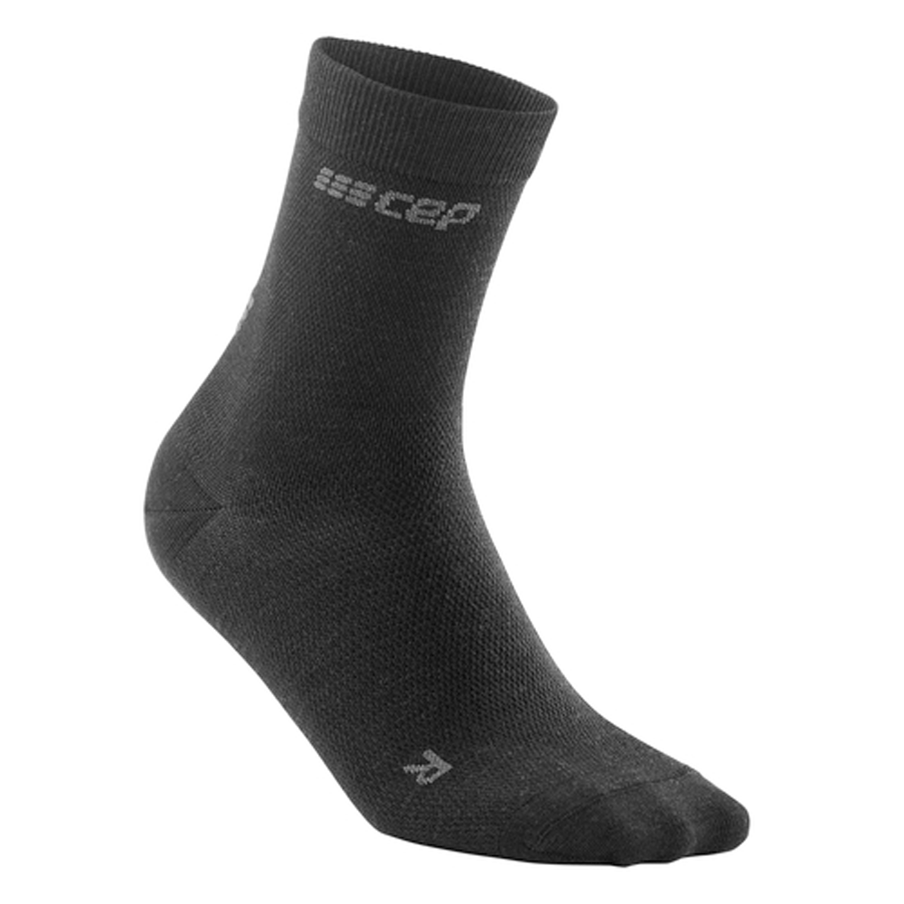 Allday Merino Mid Cut Socks, Women, Anthracite