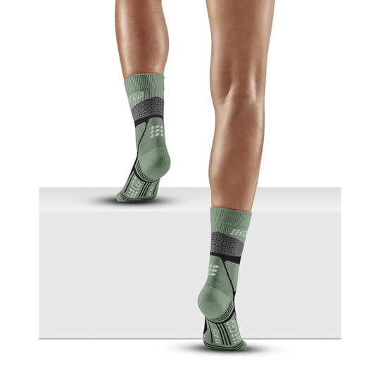 Hiking Max Cushion Mid Cut Compression Socks, Women