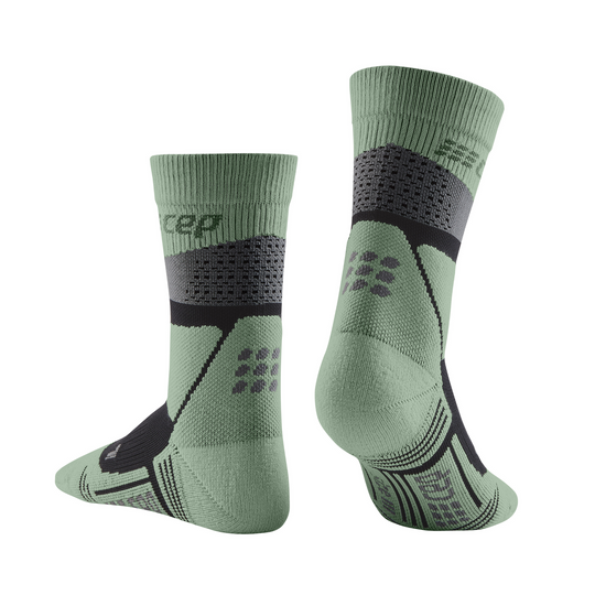 Hiking Max Cushion Mid Cut Compression Socks, Women