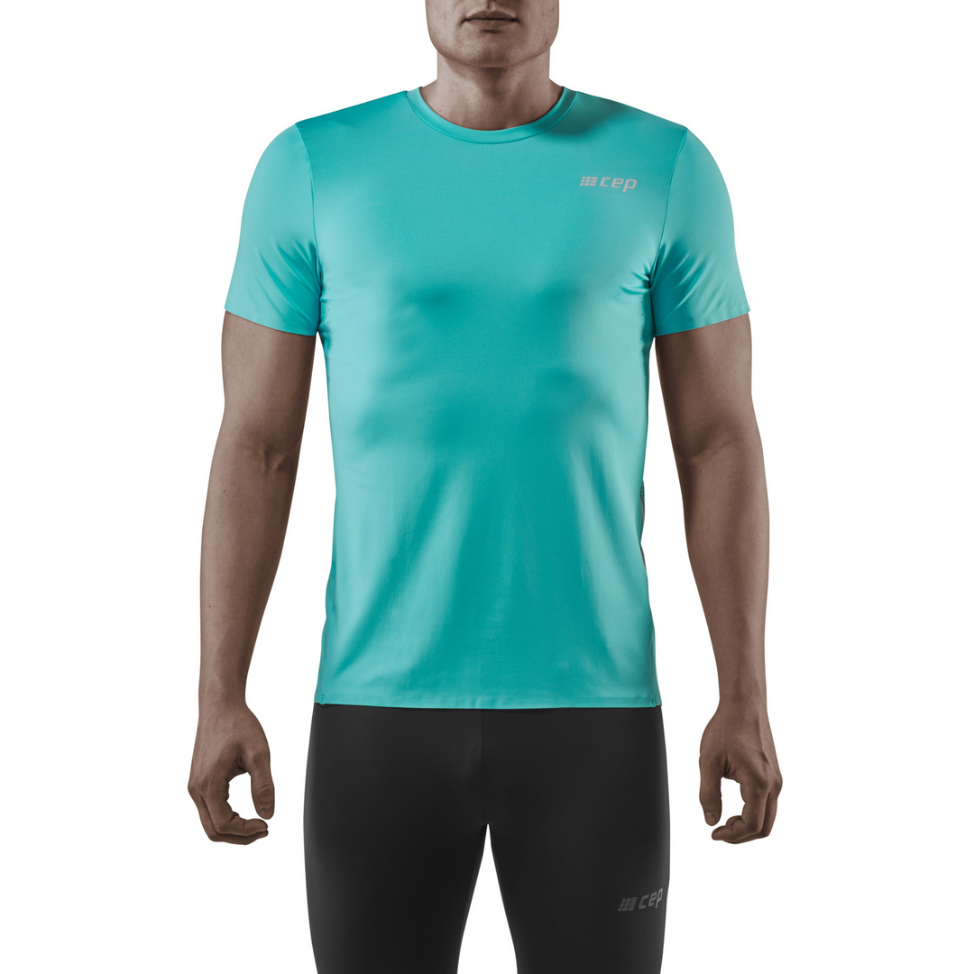 Run Shirt Short Sleeve, Men, Ocean