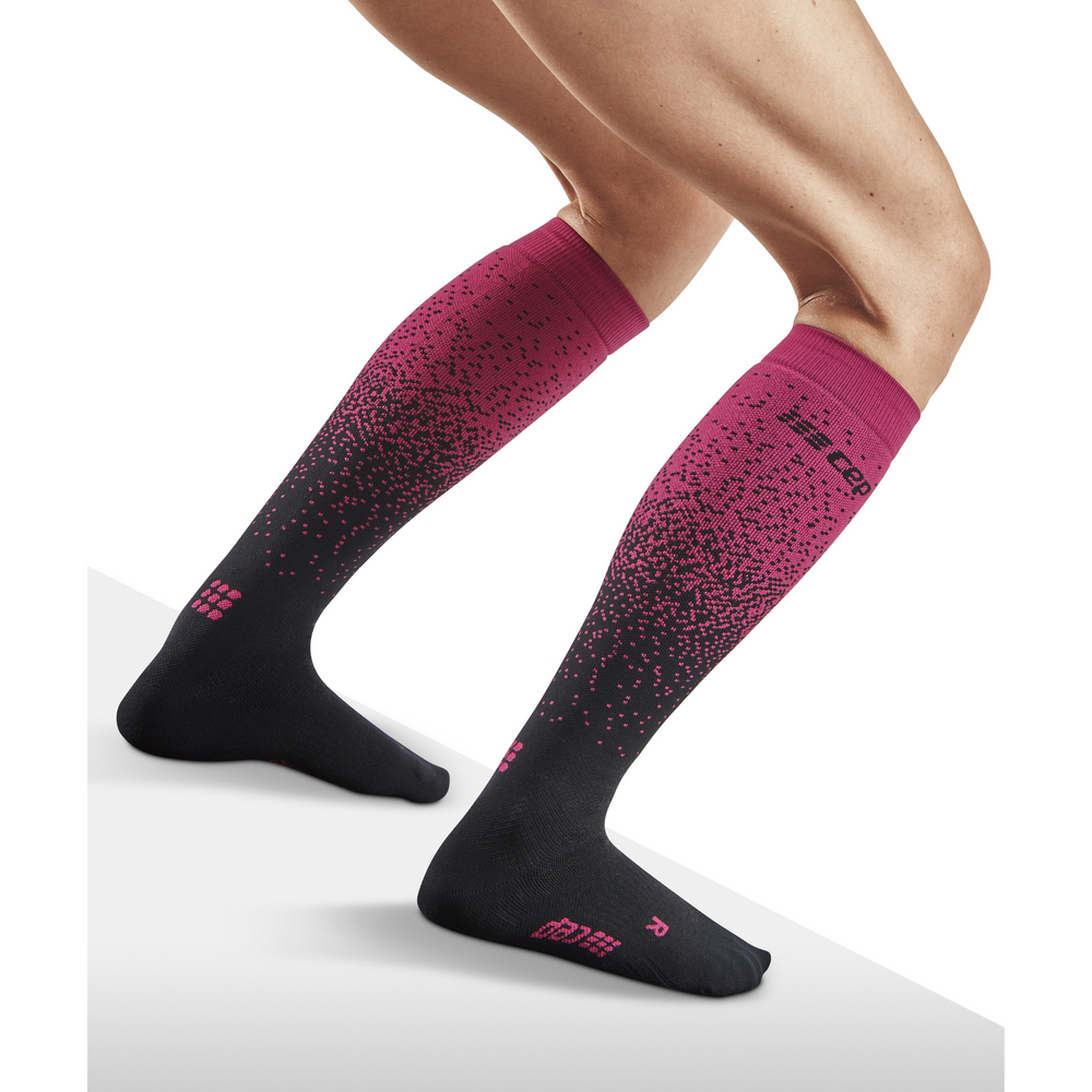 Ski Snowfall Tall Compression Socks, Women