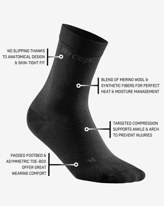 Business Mid Cut Compression Socks, Women