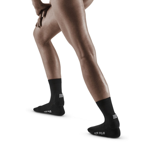 Achilles Support Short Socks, Women, Black, Back View Model
