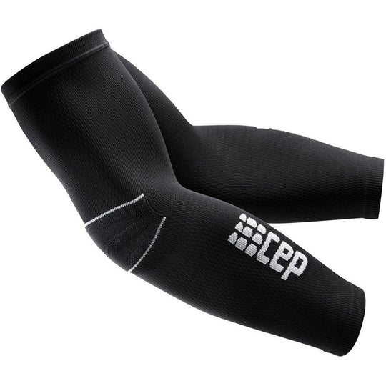 Compression Arm Sleeves, Black/Grey, Side View