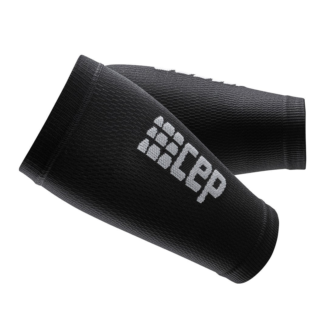 Compression Forearm Sleeves, Black/Grey, Side View