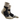 Hiking Merino Mid Cut Compression Socks, Women, Sand/Grey, Side View