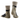 Hiking Merino Mid Cut Compression Socks, Women, Sand/Grey, Back View