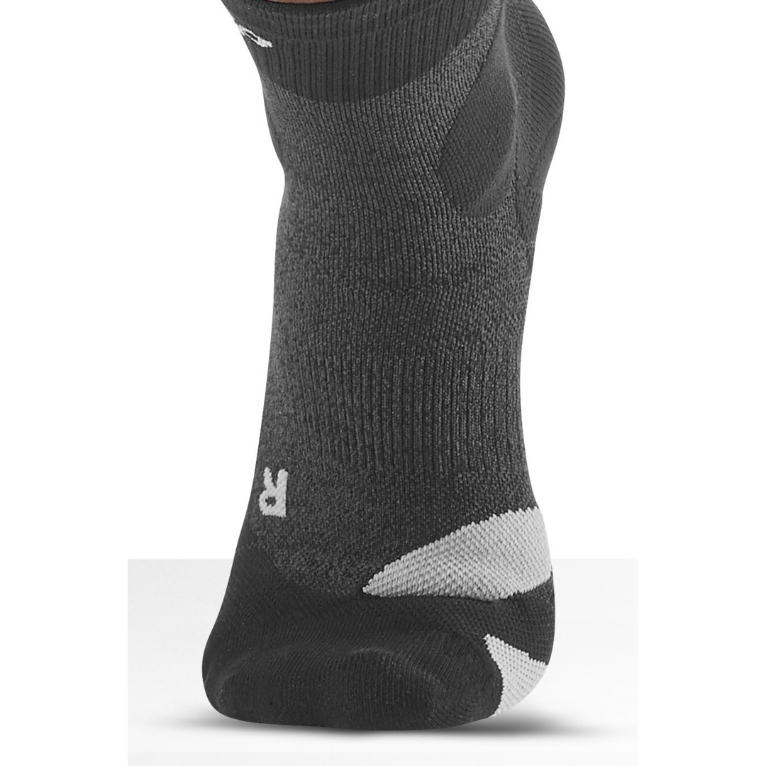 Hiking Merino Mid Cut Compression Socks, Men, Stonegrey/Grey, Front View