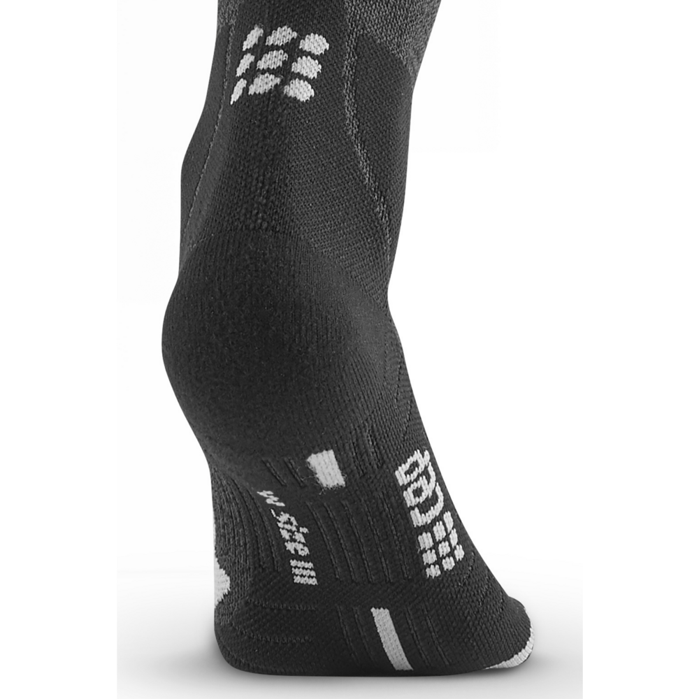 Hiking Merino Tall Compression Socks, Men, Stonegrey/Grey, Detail