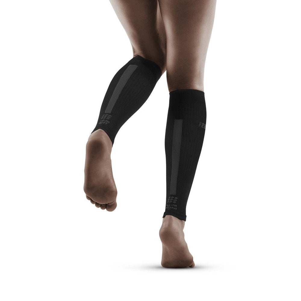 Compression Calf Sleeves 3.0, Women, Black/Dark Grey - Back View