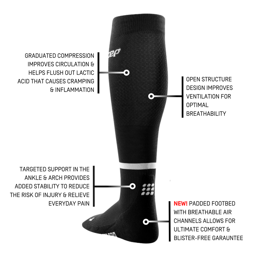The Run Compression Tall Socks 4.0, Men, Black