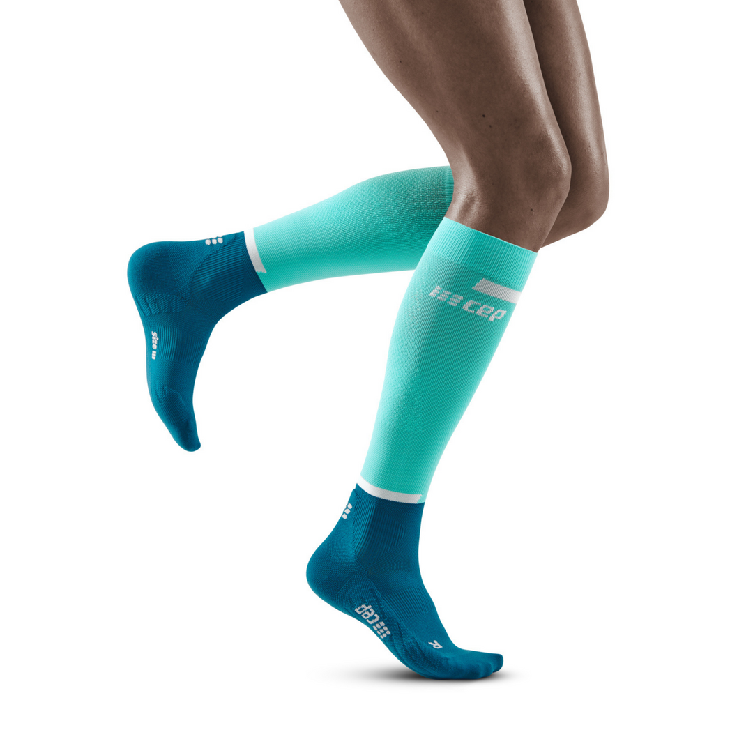 The Run Compression Tall Socks 4.0, Women, Ocean/Petrol