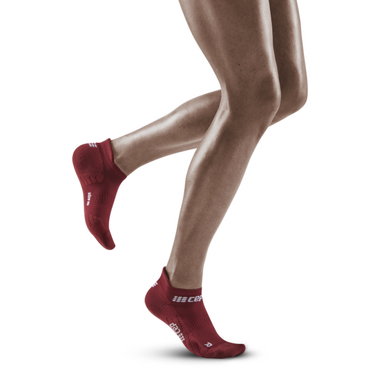 The Run No Show Socks 4.0, Women, Dark Red