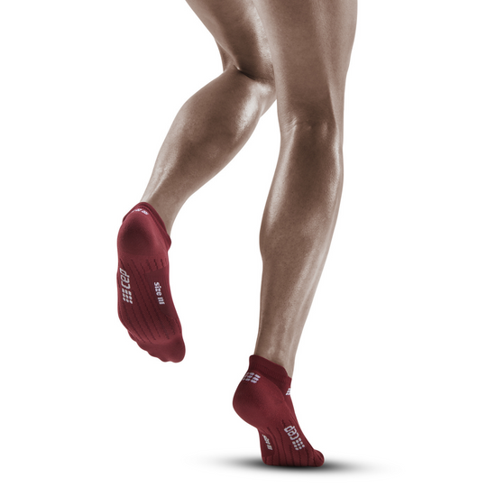 The Run No Show Socks 4.0, Women, Dark Red