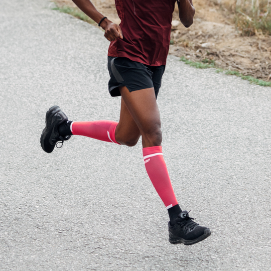The Run Compression Tall Socks 4.0, Men, Pink/Black