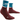 The Run Compression Mid Cut Socks 4.0, Women, Petrol/Dark Red, Side View