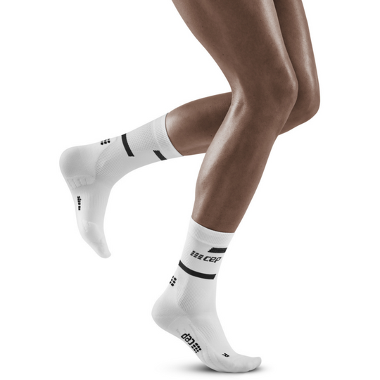 The Run Compression Mid Cut Socks 4.0, Women, White