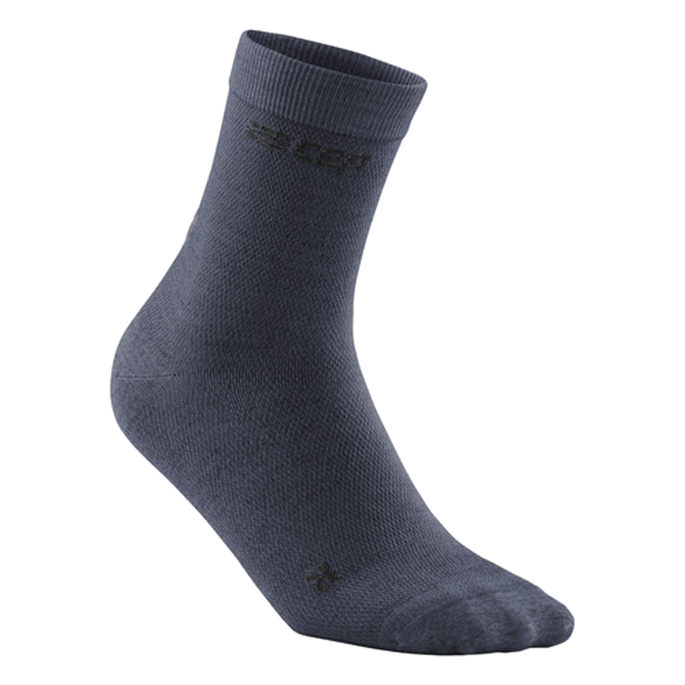 Allday Merino Mid Cut Socks, Women, Dark Blue