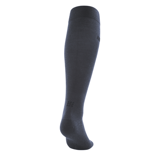 Allday Merino Socks, Men, Dark Blue - Back View