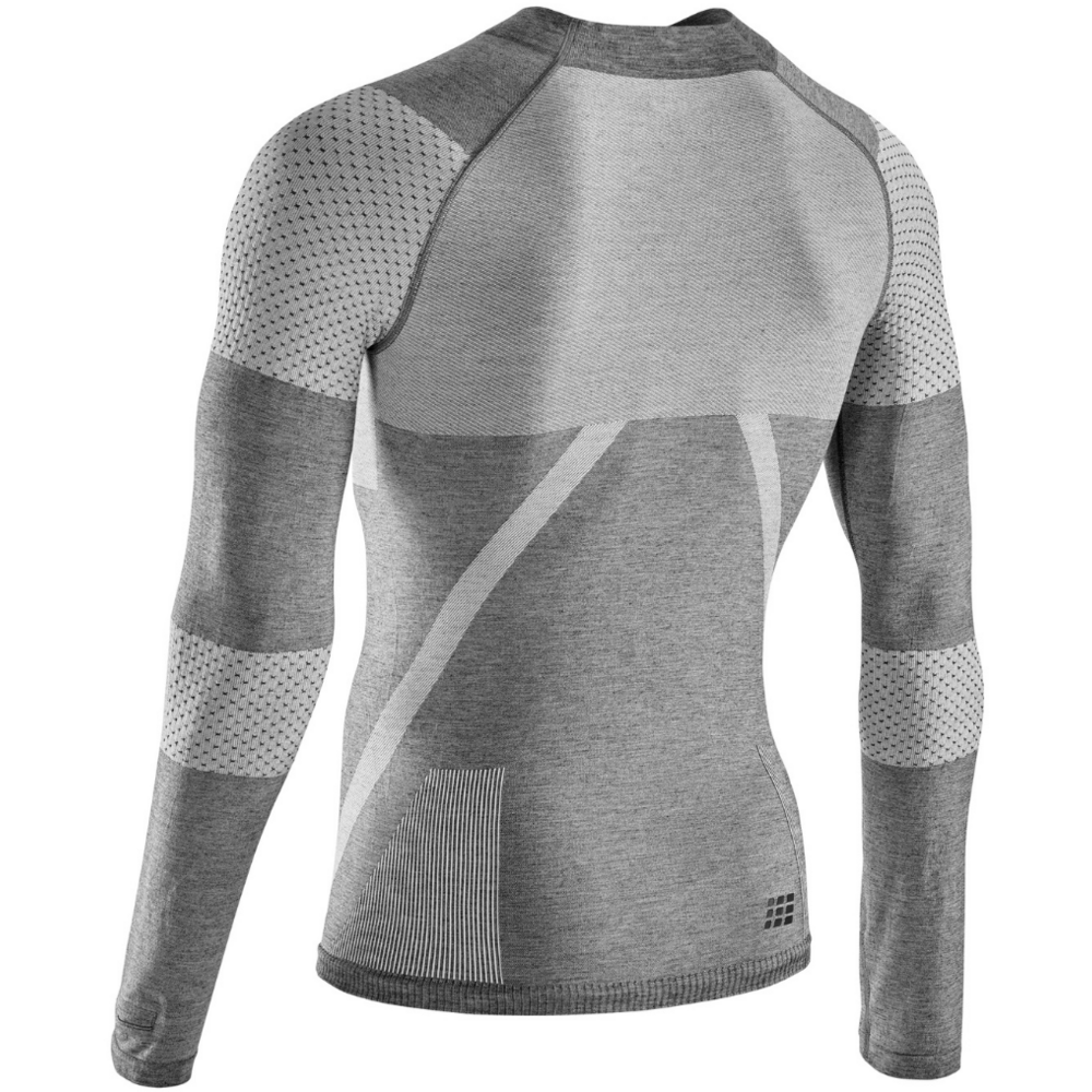 Ski Touring Base Shirt, Men, Grey - Back View