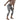 Ski Touring 3/4 Base Tights, Men, Grey - Front View Model