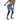 Ski Touring 3/4 Base Tights, Men, Blue - Front View Model