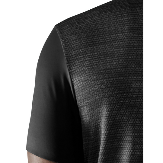 Run Shirt Short Sleeve, Men, Black, Detail