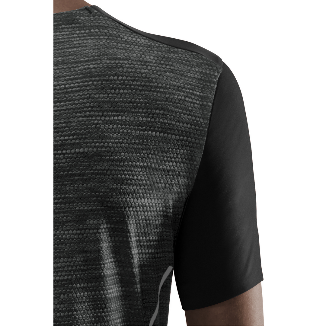 Run Short Sleeve Shirt, Women, Black, Detail 2
